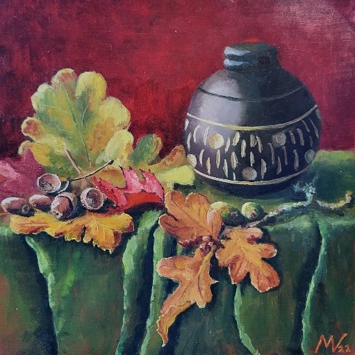 Herfsttafel met eikels