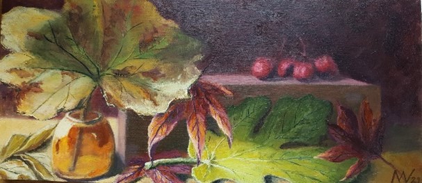 Herfsttafel met vaasje